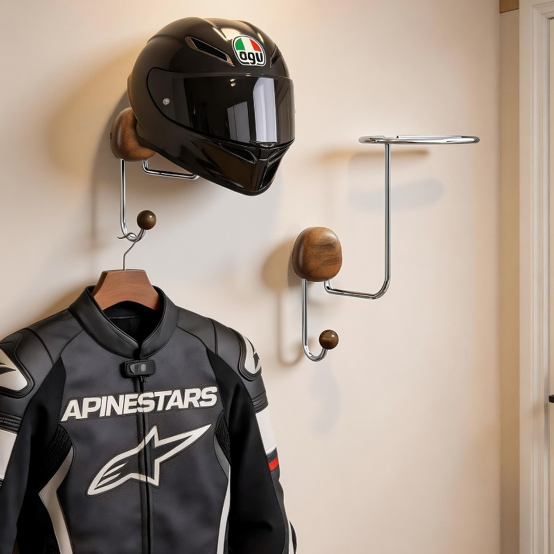 Cycling Gear Organizer Wall - حامل تخزين خوذات يثبت على الحائط