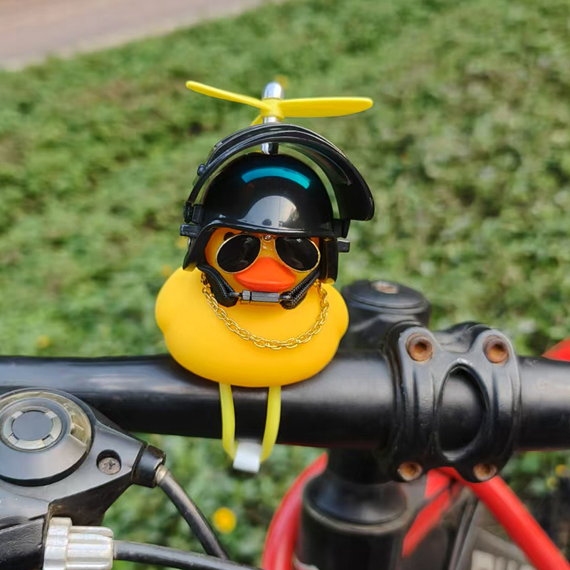 لطيف المطاط بطة دراجة المقود ا - مراجعة Yellow Cycling Gear وسعره