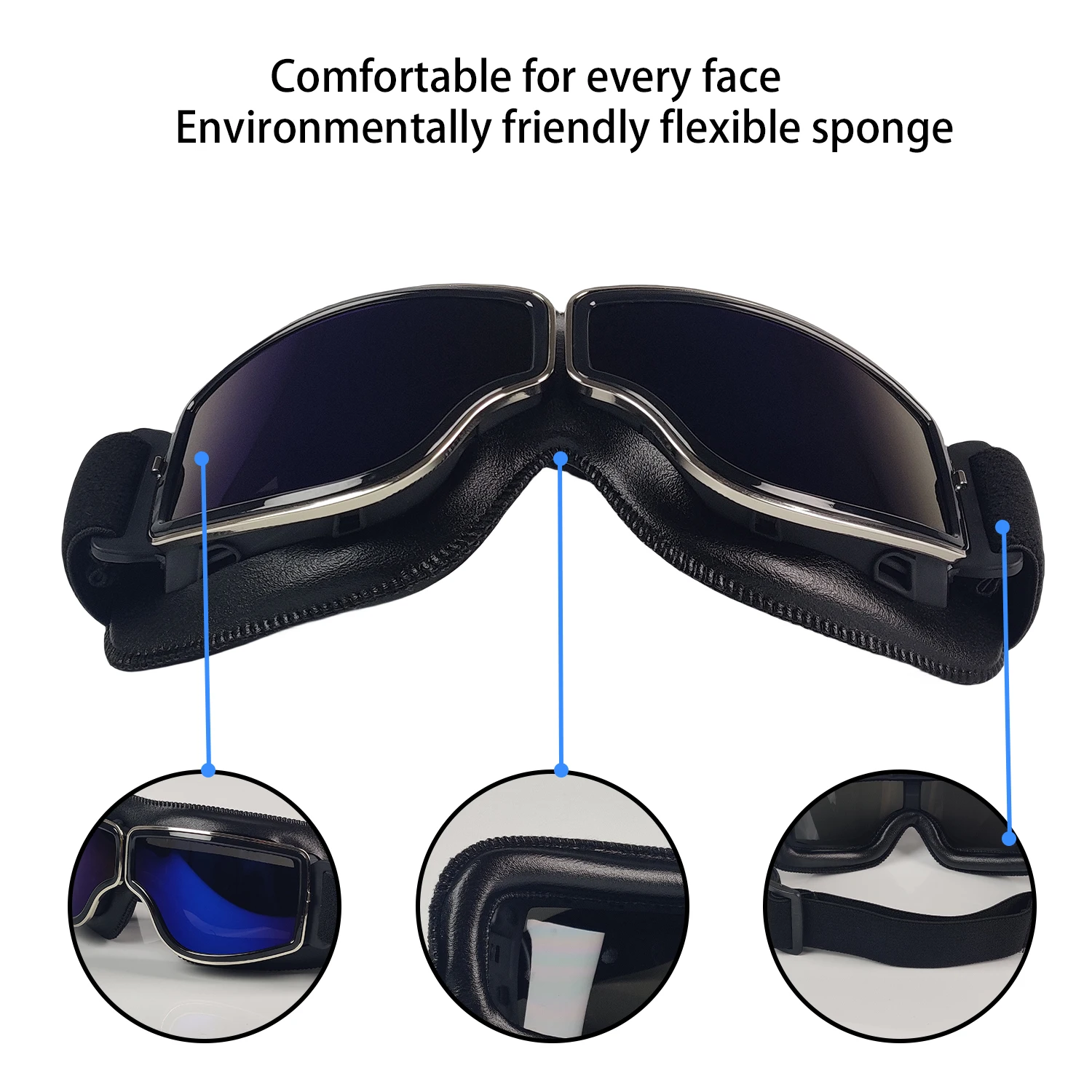 نظارات الدراجات النارية - نظار - مراجعة Vintage Cycling Gear وسعره