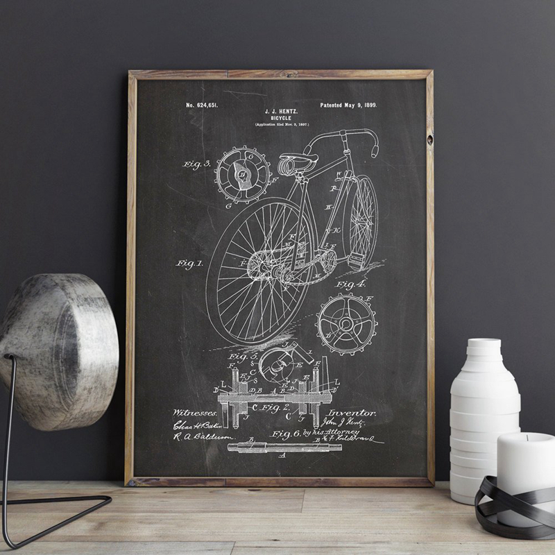 سباق دراجة براءة طباعة الدراجا - مراجعة Vintage Cycling Gear وسعره
