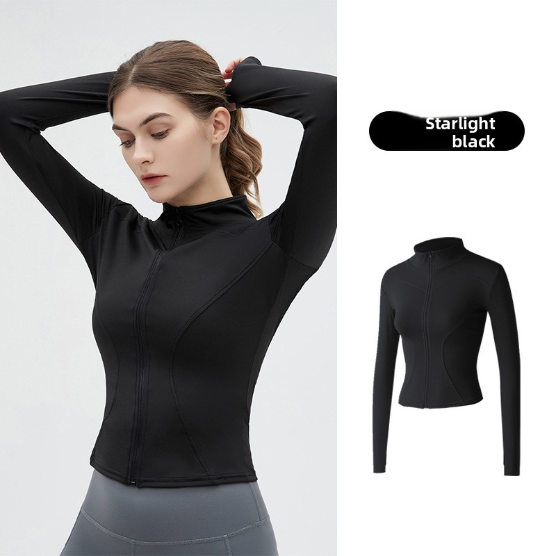 سترة يوغا نسائية بياقة مرتفعة  - مراجعة Cycling Gear Winter وسعره