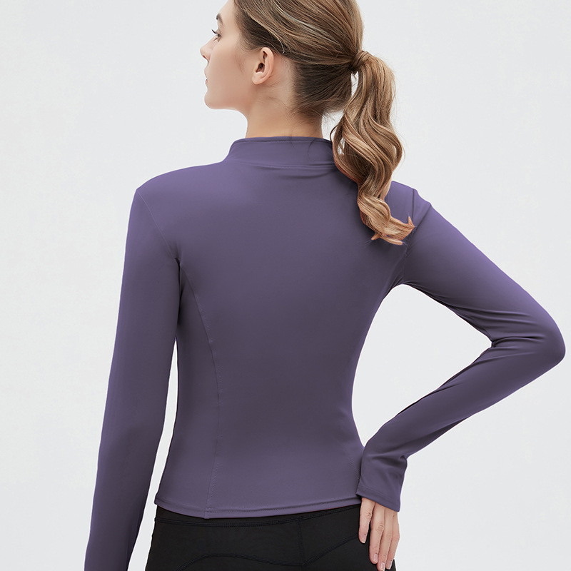 سترة يوغا نسائية بياقة مرتفعة  - مراجعة Cycling Gear Winter وسعره