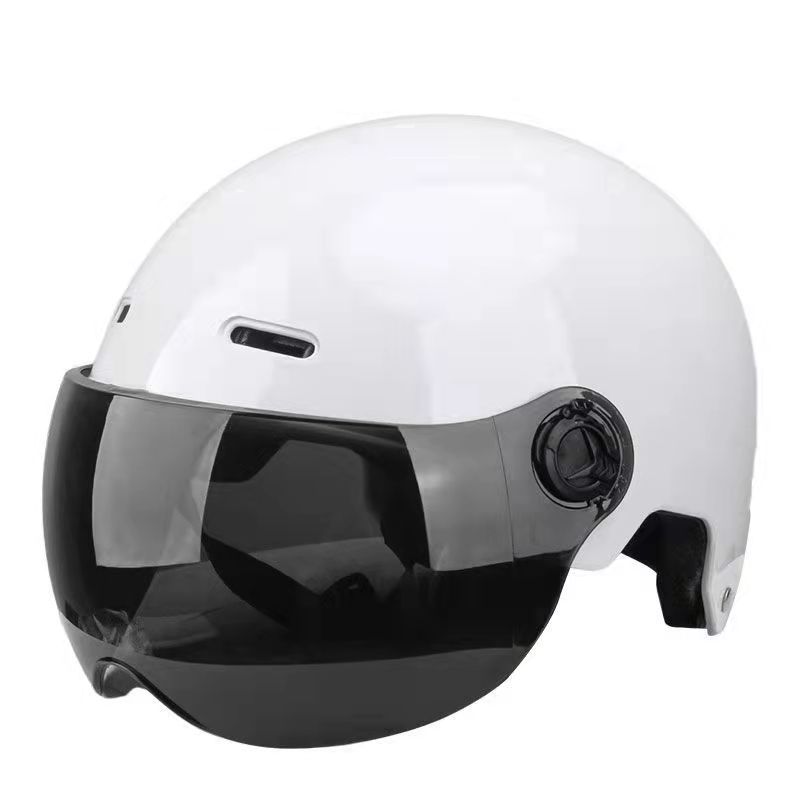 خوذة نصفية معتمدة 3C مع نظارات - مراجعة Aero Cycling Helmet وسعره