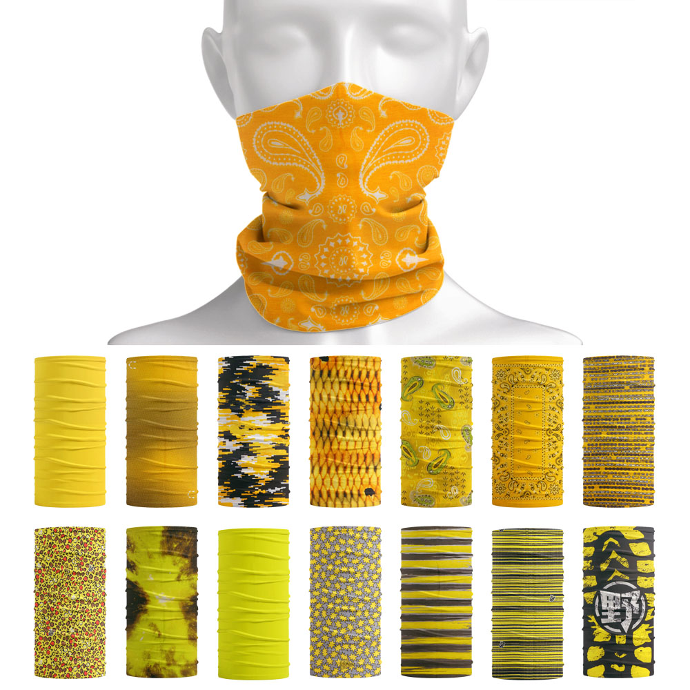 مشرق اللون أنبوب الرقبة للرجال - مراجعة Yellow Cycling Gear وسعره