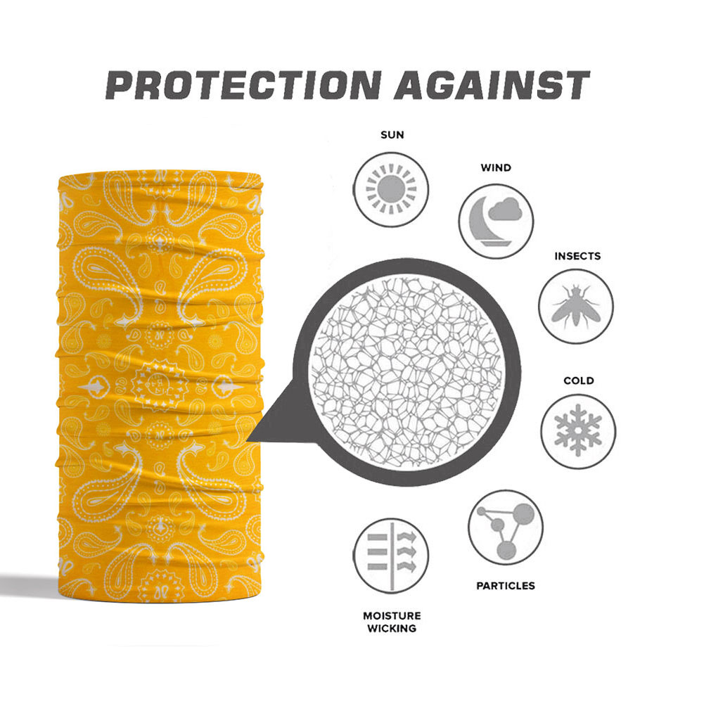 مشرق اللون أنبوب الرقبة للرجال - مراجعة Yellow Cycling Gear وسعره