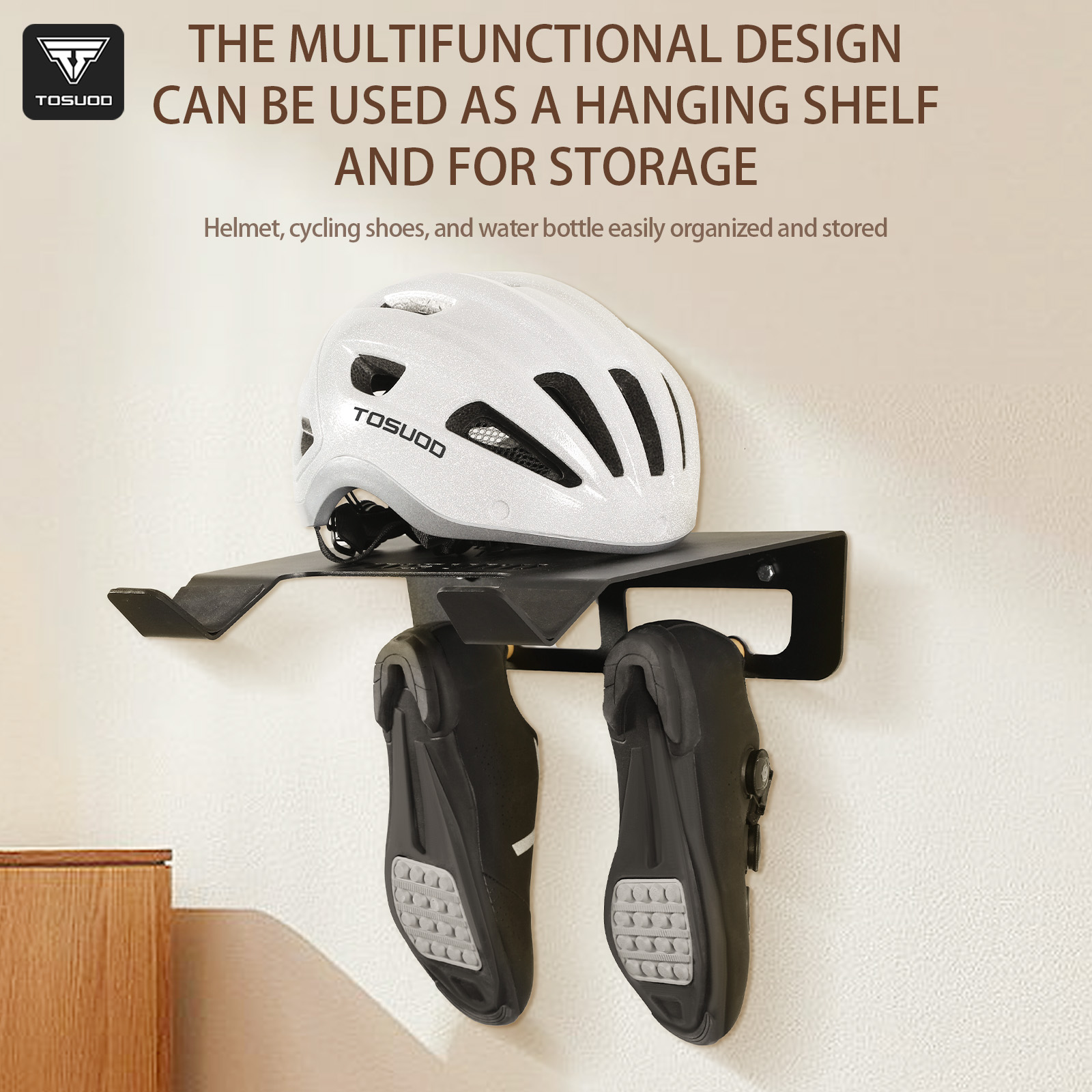 حامل دراجة للتعليق على الحائط  - مراجعة Cycling Gear Organizer Wall وسعره