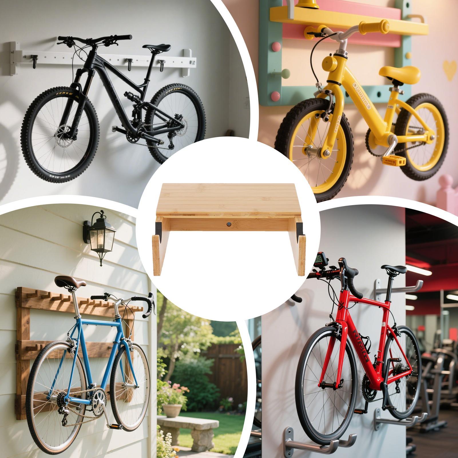 حامل دراجات خشبي يثبت على الحا - مراجعة Cycling Gear Organizer Wall وسعره