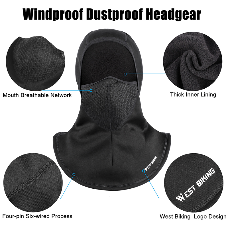 قناع وجه شتوي من ويست بايكينج  - مراجعة Cycling Gear Winter وسعره