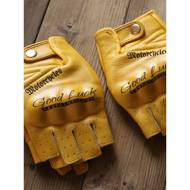 قفازات دراجات نارية صيفية صفرا - مراجعة Yellow Cycling Gear وسعره